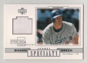 2001 Pros + Prospects Specialty Game Used Jersey Shawn Green Dodgers BV$3 - Bild 1 von 1