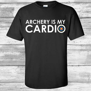 Archery is My Cardio Tee, Bogensport Shirt, Jagd T-Shirt, Geschenk für Jäger - Bild 1 von 6