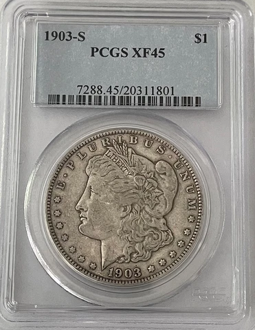 RARE--1903-S PCGS XF 45 Morgan Silver Dollar Cover