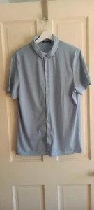 ASOS DESIGN MEN'S SHORT SLEEVE SHIRT Colour Light Blue Size Chest 40" - Imagen 1 de 3