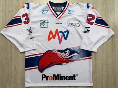 DEL Bundesliga ADLER Mannheim Eishockey Trikot Hockey Jersey Gr. L #32 LAMPL - Bild 1 von 4