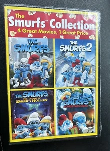 The Smurfs 4-Film Set (DVD 2-Disc) 1, 2, Legend Hollow, & Christmas Carol Movie - Picture 1 of 2