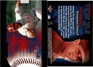 2001 Fleer Gametime Stick to the Ness PAT BURRELL Baseball Card 16S Phillies