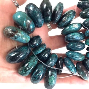 Natural Gemstone Genuine Turquoise Graduated Rondelle 10-42mm Loose Beads 15" - Bild 1 von 11