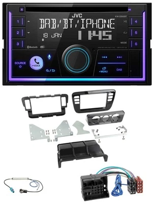 JVC MP3 USB 2DIN DAB Bluetooth CD Autoradio für Seat Mii 16-19 Skoda CitiGo pian - Bild 1 von 4