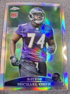 2009 Topps Chrome - Michael Oher #TC122 Refractor (RC) V350 - Image 1 of 2