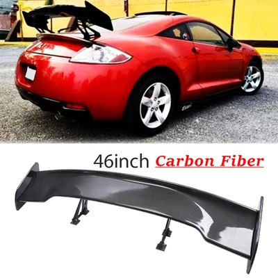 For Mitsubishi Eclipse 4G 47" Fiber Rear Trunk Spoiler Wing Adjustable GT-Style Foto 1 de 4