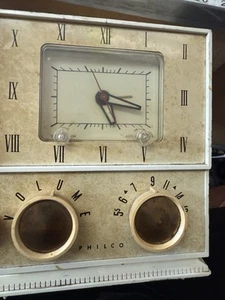 1956 Philco Vacuum Tube AM Clock Radio RARE!!! - Picture 1 of 11