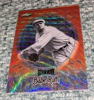Babe Ruth New York Yankees 2019 Leaf Metal Orange Prismatic #6 3/5 Jersey # LM - Imagem 1 de 2