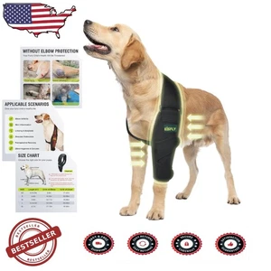 Durable Dog Elbow Protector L Black for Injury Prevention & Healing - Picture 1 of 8