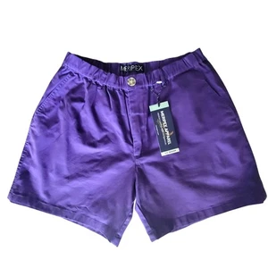 Meripex Apparel Mens 4-Way Stretch Shorts Purple 5.5" Inseam Size Large New - Picture 1 of 14