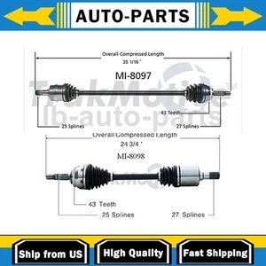 TrakMotive Fits Mitsubishi Eclipse 2X CV Axle Shaft Front Left Front Right - Picture 1 of 4