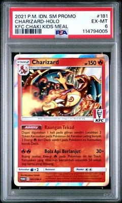 Pokemon Charizard 181/SM-P KFC Kentucky Fried Chicken Promo Card PSA 6 - Image 1 of 3