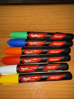 Milwaukee Paint Marker 6 Colors! - Image 1 of 4