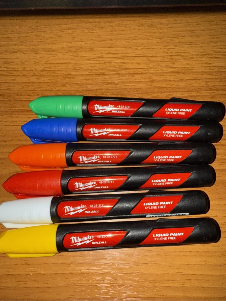 Milwaukee Paint Marker 6 Colors! - Image 1 of 4