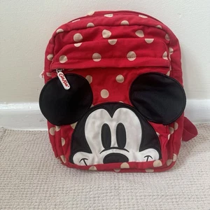 Disney x Cath Kidston Minnie Mouse Red Polka Dot Kids Backpack – Rare Collab - Picture 1 of 6