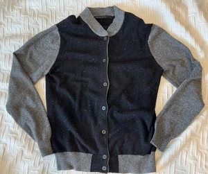 Cárdigan Suéter Chaqueta Abuelo Sean John Para Hombre XL Negro Gris Abotonado Adulto - Imagen 1 de 11