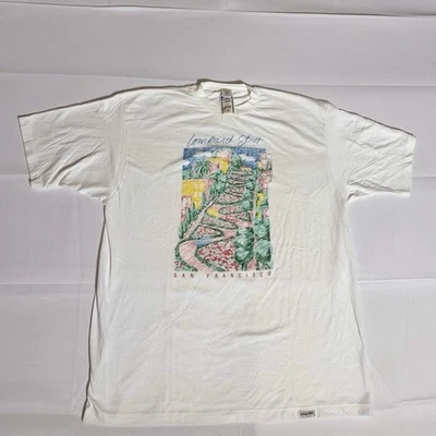 Crazy Shirts, Lombard St, San Francisco, NWT, VTG, 100% Combed Cot, White, M, XL - Image 1 of 4