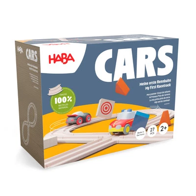 HABA Cars - My First Racetrack, 27 Piece Sustainable Kids' Race Track Set, - Image 1 of 4