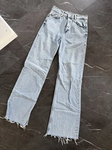 New Yorker Shein Wide Leg Jeans Hell Blau Zerrissen Knie Gr S Baggy Hose 36 - Bild 1 von 2