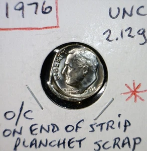 1976 ERROR Off Center + CLIPPED BICENTENNIAL Roosevelt Dime BU Dt Coin O/C +Clip - Picture 1 of 5