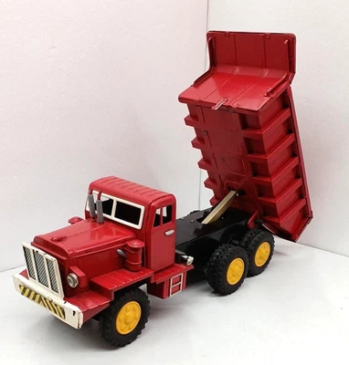 SSS International Bulldog Diesel Dump Truck Tin Toy Boxed Japan Vintage - Image 1 of 4