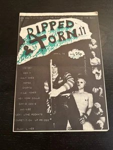Vintage Ripped & Torn 1978 Magazine David Bowie, New York Dolls, Gen X, CBGB - Foto 1 di 14