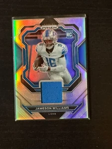 Prizm 2022 - Premier Jerseys Jameson Williams #PJ-JW RC Detroit Lions - Imagen 1 de 1