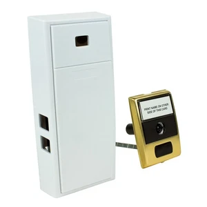 MCHBV Wireless Mechanical Two-Note Chime and Door Button with Built-in Viewer... - Picture 1 of 4