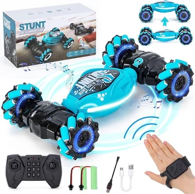 4WD Ferngesteuertes Auto Kinder 360 °Twist RC Stunt Car 2.4GHz w/Licht/Musik - Bild 1 von 4