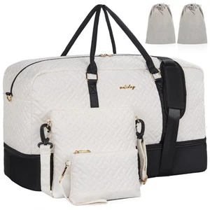 Weekender Bag for Women, 5 Pcs Set Carry on Overnight Bag, 23" Travel Duffel ... - Picture 1 of 7