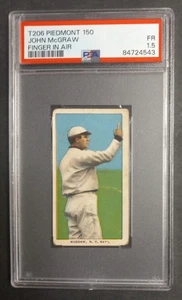 1909-11 T206 - John McGraw - HOF - Piedmont 150 - PSA 1.5 FR - Picture 1 of 2