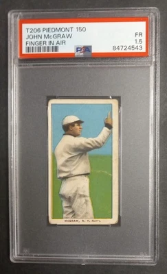 1909-11 T206 - John McGraw - HOF - Piedmont 150 - PSA 1.5 FR - Image 1 of 2