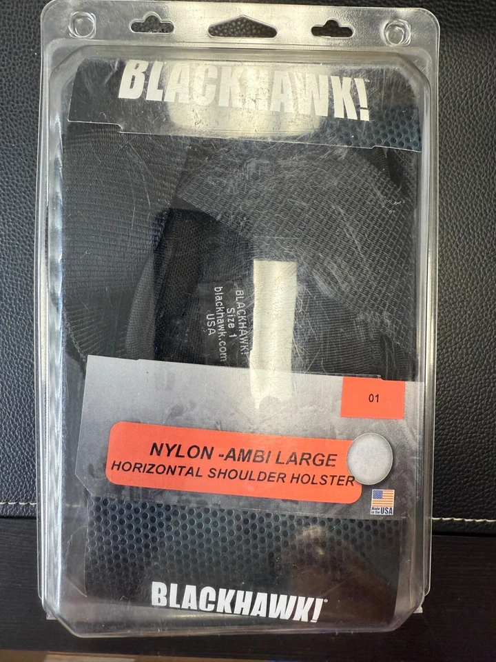 BLACKHAWK! Horizontal Shoulder Holster Large - 40HS01BK-LG - Image 1 of 1