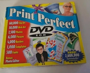 Cosmi Print Perfect 60K Clip Art - 7500 Photos - 1000 Templates- 500 Fonts - Dvd - Picture 1 of 7