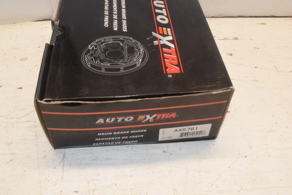 Zapata de freno de tambor-orgánica trasera, delantera automática extra AXS761-WP1 Foto 1 de 2