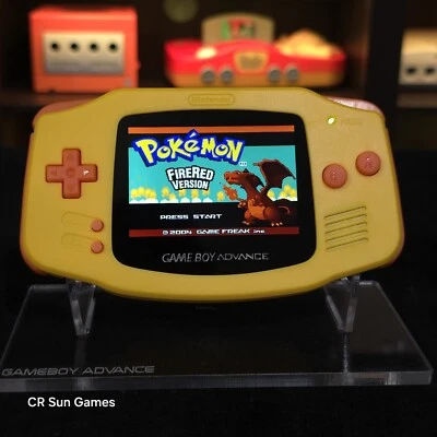 Yellow Game Boy Advance GBA iPS V5 LCD USB-C 1800 mAh Rechargeable Battery - Image 1 of 4