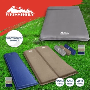 Weisshorn Self Inflating Mattress Camping Sleeping Mat Air Bed Pad Single Double - Picture 1 of 11