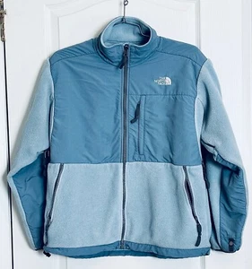 THE NORTH FACE DENALI JACKET VTG FLEECE LIGHT STEEL BLUE POLARTEC WMS SZ XL - Picture 1 of 12