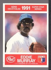 1991 Post / Kraft Cereal Canadian Super Star Series #11 of 30 - Eddie Murray