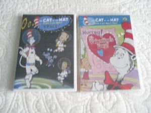 THE CAT IN THE HAT VALENTINES DAY & THE CAT IN THE HAT SPACE DVD BOTH NEW & SEAL - Imagen 1 de 2