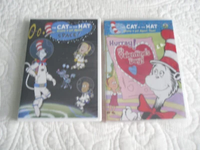 THE CAT IN THE HAT VALENTINES DAY & THE CAT IN THE HAT SPACE DVD BOTH NEW & SEAL - Image 1 of 2