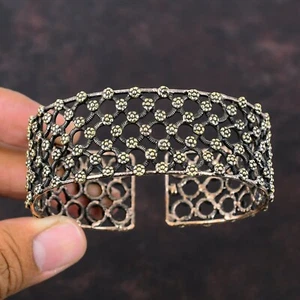 Brazalete ajustable envuelto en alambre de cobre hecho a mano para niñas - Imagen 1 de 6