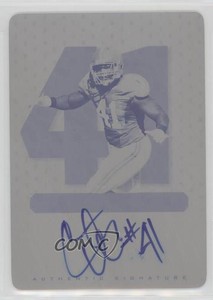 2012 Ultimate Leaf Draft Numeration 1/1 Courtney Upshaw Rookie Auto RC z5i
