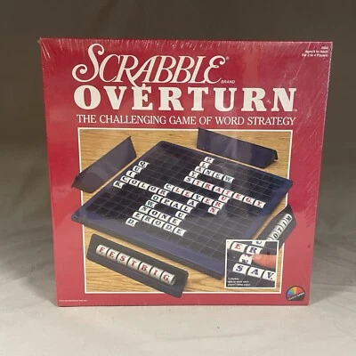 Vintage Scrabble OVERTURN Game 1988 Coleco Games Brand New Sealed - Image 1 of 4