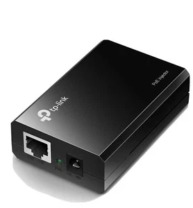 TP-Link Gigabit PoE "Power Over Ethernet" Injector TL-POE150S,100m (328ft) Black - Picture 1 of 8