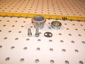 Volvo 1974 142 Coupe RIGHT or L rear view chrome mirror mounting 1 Spacer/ Bolts - Bild 1 von 12