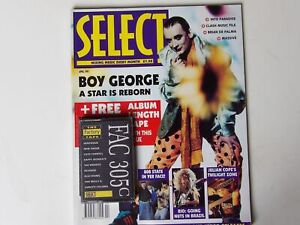 Select Magazine: 1991 Boy George / Julian Cope PLUS FACTORY RECORDS CASSETTE