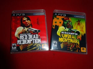 EMPTY REPLACE Cases  Red Dead Redemption Undead Nightmare Sony PlayStation 3 PS3 - Picture 1 of 8