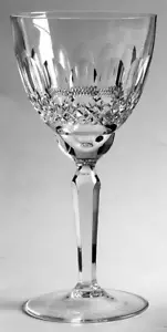 Nachtmann Bonn 7" Cut Crystal Water Goblets (Non-cut base) Germany S6 ~ VTG WOB - Picture 1 of 7